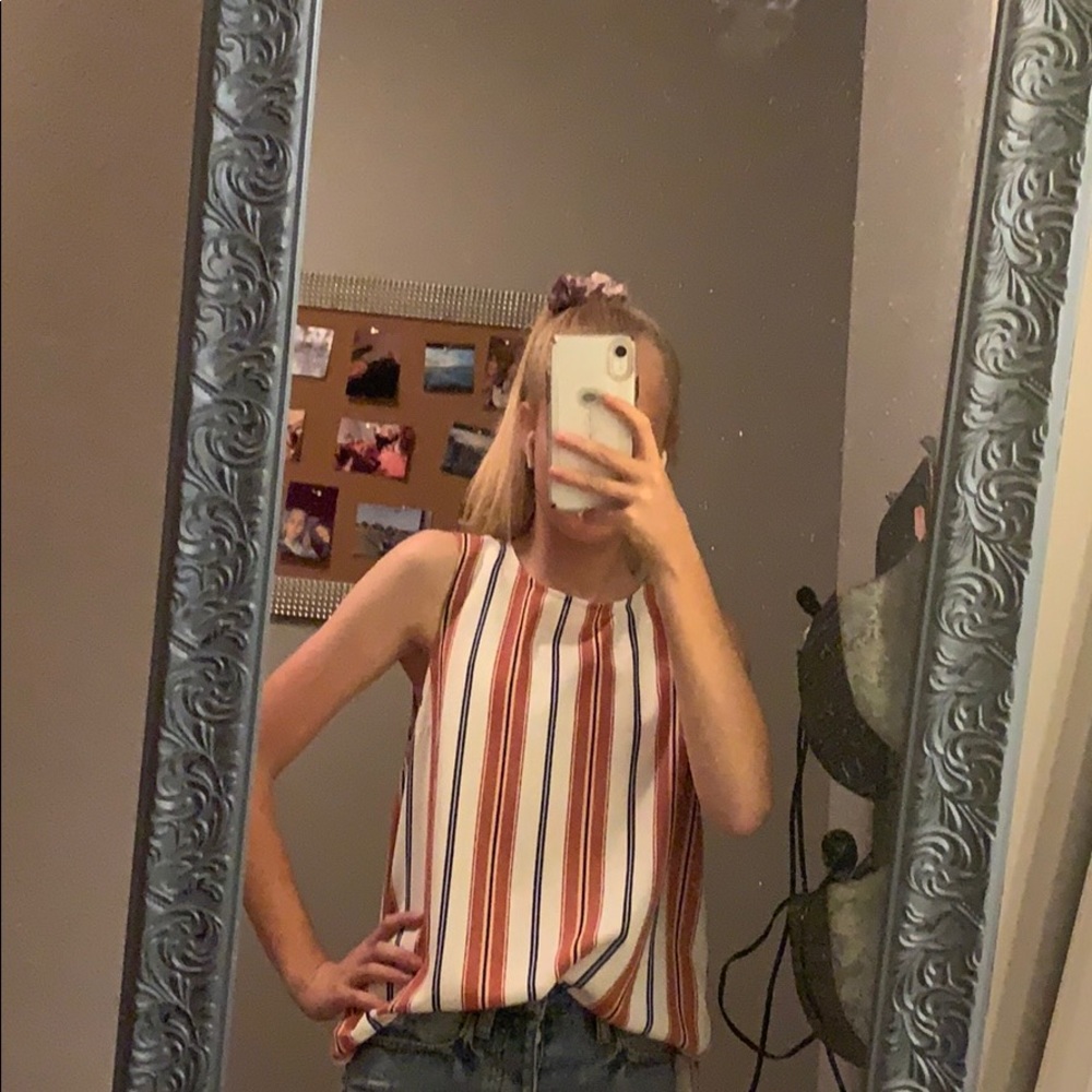 striped tank top